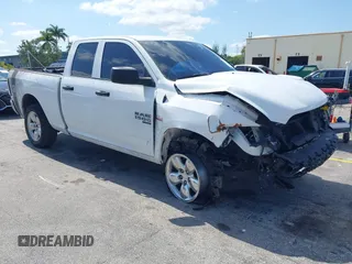 2019 Ram 1500 Tradesman z VIN 1C6RR6FT6KS545782, wystawiony jako IAAI lot #42551738 z przebiegiem 117 381 mil mil oraz . Historia ofert i sprzedaży dostępna na DreamBid. Obrazek 1.