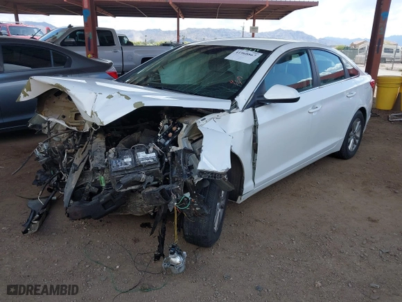 2017 Hyundai Sonata 2.4L with VIN 5NPE24AF0HH477584, listed as a IAAI auction lot 41968867 with 1 mi miles. Bid and sale history available at carsss.com. Image 17.