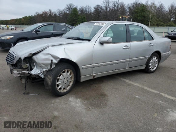 2002 Mercedes-Benz E-Class with VIN WDBJF82J42X068060, listed as a Copart auction lot 48422005 with 263,835 mi miles and Non Repairable. Bid and sale history available at carsss.com. Image 1.