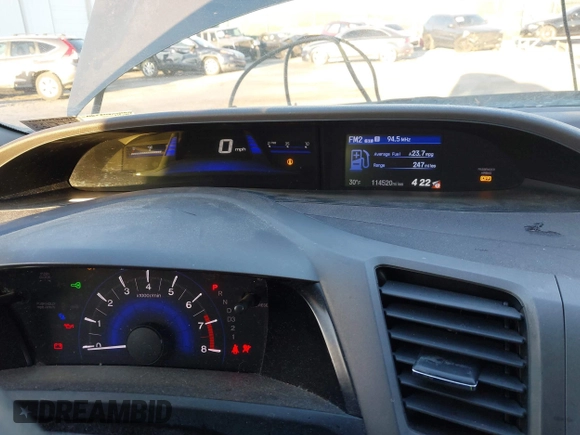 2012 Honda Civic EX-L with VIN 2HGFB2F9XCH587038, listed as a IAAI auction lot 41337259 with 114,520 mi miles and . Bid and sale history available at DreamBid. Image 7.