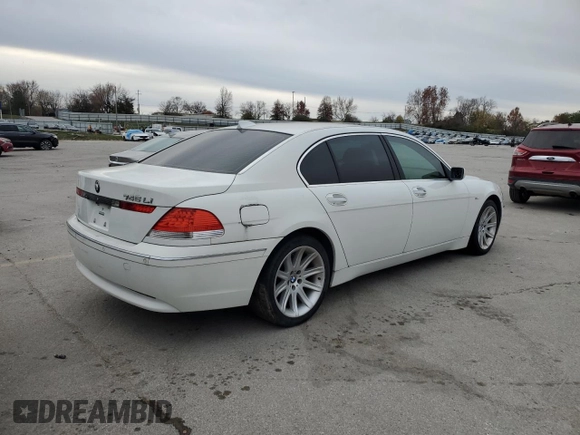 2005 BMW 7 Series 745Li z VIN WBAGN63545DS58481, wystawiony jako Copart lot #78895514 z przebiegiem Nie podano mil oraz Czysty tytuł • Clean title. Historia ofert i sprzedaży dostępna na DreamBid. Obrazek 3.