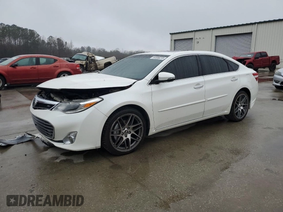 2014 Toyota Avalon Limited z VIN 4T1BK1EB1EU128195, wystawiony jako Copart lot #44586235 z przebiegiem 106 154 mil mil oraz Czysty tytuł • Clean title. Historia ofert i sprzedaży dostępna na DreamBid. Obrazek 1.