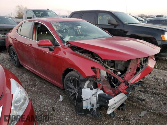 2021 Toyota Camry SE Nightshade with VIN 4T1G11AK9MU467168, listed as a Copart auction lot 79704324 with 0 mi miles and Salvage Title. Bid and sale history available at carsss.com. Image 4.