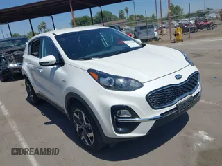 2021 Kia Sportage EX with VIN KNDPNCAC3M7886337, listed as a IAAI auction lot 42257589 with 45,216 mi miles and . Bid and sale history available at DreamBid. Image 1.