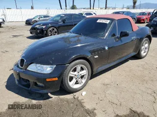 2000 BMW Z3 2.5L with VIN 4USCH9341YLF86451, listed as a Copart auction lot 49142145 with 229,846 mi miles and Salvage Title. Bid and sale history available at carsss.com. Image 1.