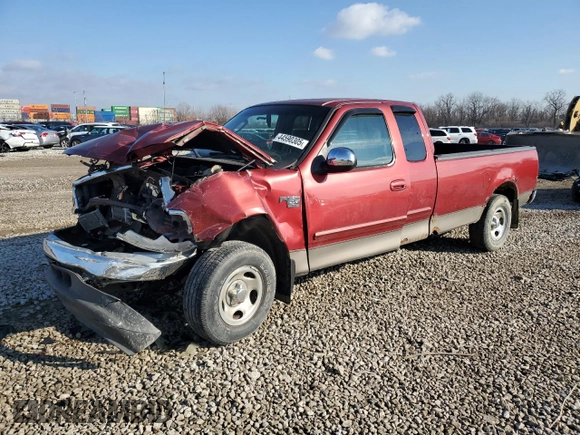 2002 Ford F-150 XL with VIN 1FTRX17W72NB29281, listed as a Copart auction lot 44590305 with 319,663 mi miles and Salvage Title. Bid and sale history available at carsss.com. Image 1.