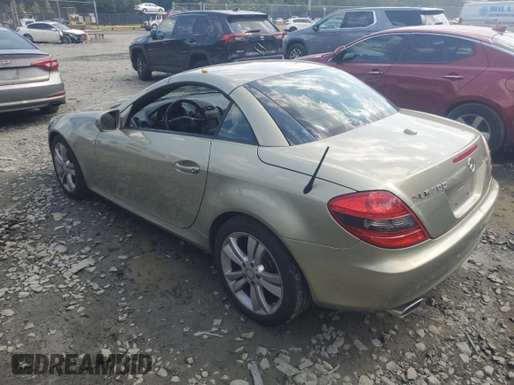 2010 Mercedes-Benz SLK-Class SLK 300 with VIN WDBWK5EA5AF229435, listed as a Copart auction lot 68993834 with 0 mi miles and Salvage Title. Bid and sale history available at carsss.com. Image 2.
