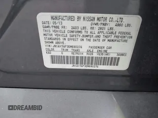 2014 Infiniti Q50 Hybrid Premium with VIN JN1AV7AP3EM690274, listed as a IAAI auction lot 42364775 with 123,315 mi miles and . Bid and sale history available at DreamBid. Image 9.