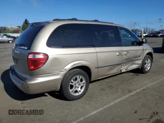 2002 Dodge Caravan EX with VIN 2B8GP74L72R693158, listed as a Copart auction lot 46673595 with 181,451 mi miles and Salvage Title. Bid and sale history available at carsss.com. Image 3.
