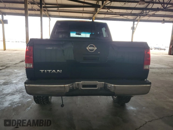 2006 Nissan Titan SE with VIN 1N6AA07B86N543212, listed as a Copart auction lot 45380035 with 186,431 mi miles and Salvage title. Bid and sale history available at DreamBid. Image 6.