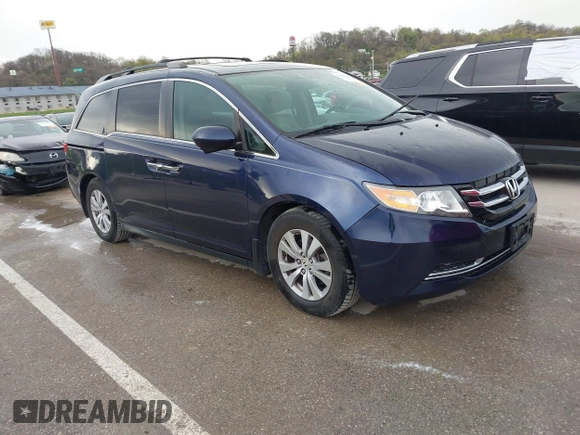 2014 Honda Odyssey EX-L with VIN 5FNRL5H68EB049914, listed as a IAAI auction lot 41986894 with 125,222 mi miles and . Bid and sale history available at carsss.com. Image 1.