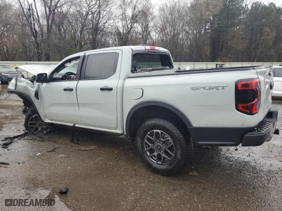 2024 Ford Ranger XLT with VIN 1FTER4GH7RLE41103, listed as a Copart auction lot 44966405 with 0 mi miles and Salvage Title. Bid and sale history available at carsss.com. Image 2.