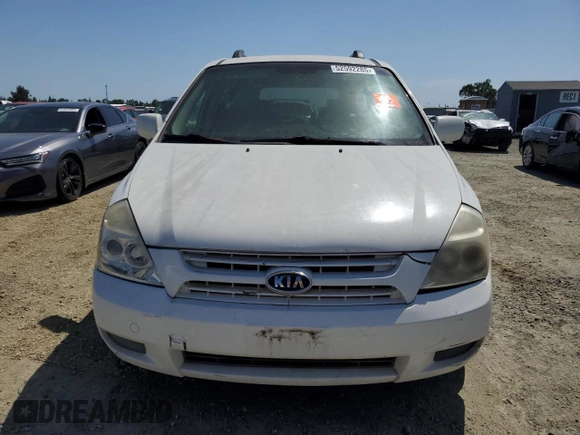 2009 Kia Sedona LX with VIN KNDMB233396273389, listed as a Copart auction lot 52592285 with 0 mi miles and Clean Title. Bid and sale history available at carsss.com. Image 5.