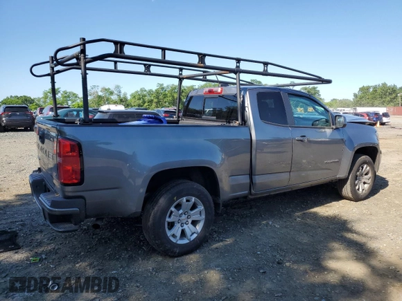 2021 Chevrolet Colorado 2WD LT with VIN 1GCHSCEN0M1291375, listed as a Copart auction lot 56485074 with 61,513 mi miles and Salvage Title. Bid and sale history available at carsss.com. Image 3.