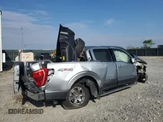 2022 Ford F-150 XL with VIN 1FTEW1EP5NKE03502, listed as a Copart auction lot 52401325 with 0 mi miles and Salvage Title. Bid and sale history available at carsss.com. Image 3.