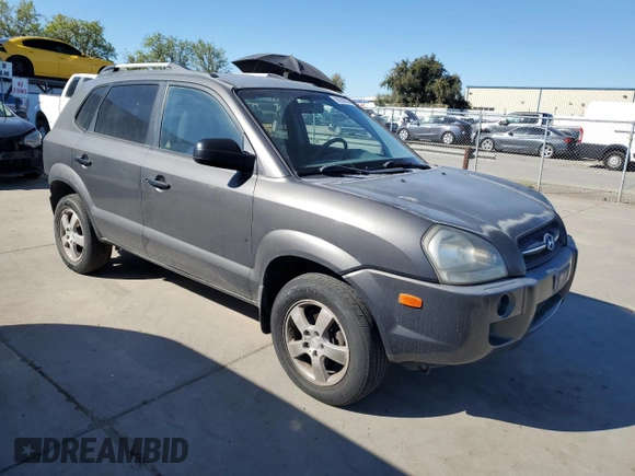 2007 Hyundai Tucson GLS with VIN KM8JM12B17U527296, listed as a Copart auction lot 50088065 with 151,857 mi miles and Salvage Title. Bid and sale history available at carsss.com. Image 4.