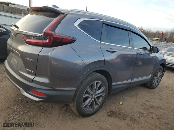 2021 Honda CR-V Touring with VIN 2HKRW2H94MH641388, listed as a Copart auction lot 87692045 with 56,145 mi miles and Salvage Title. Bid and sale history available at carsss.com. Image 3.
