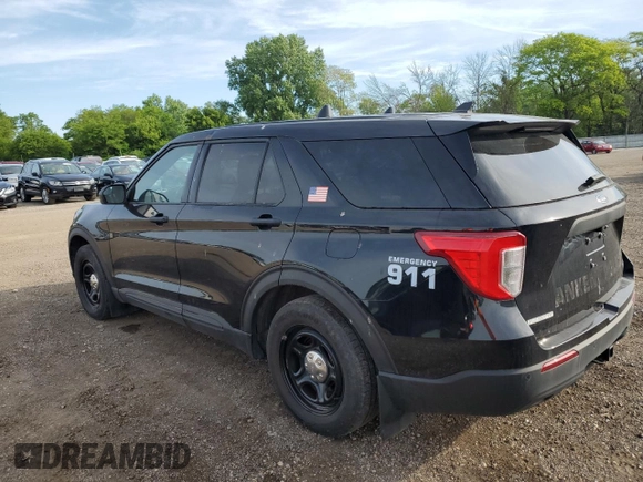 2021 Ford Police Interceptor Utility z VIN 1FM5K8AB9MGA18861, wystawiony jako Copart lot #57983875 z przebiegiem 45 170 mil mil oraz Szkoda całkowita • Salvage title. Historia ofert i sprzedaży dostępna na DreamBid. Obrazek 2.