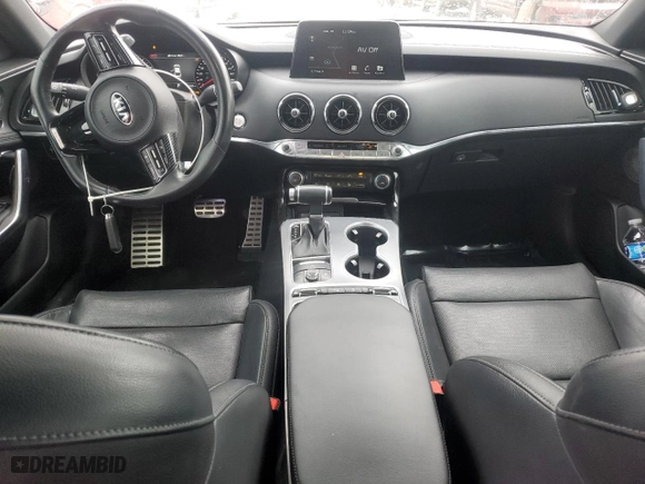 2020 Kia Stinger GT1 with VIN KNAE45LC3L6084620, listed as a Copart auction lot 45933885 with 77,707 mi miles and Salvage Title. Bid and sale history available at carsss.com. Image 8.