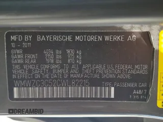 2012 MINI Countryman S с VIN WMWZC3C52CWL82215, выставлен на аукционе Copart как лот 61676325 с пробегом 131 260 миль миль и Чистый • Clean title. История ставок и продаж доступна на DreamBid. Изображение 12.