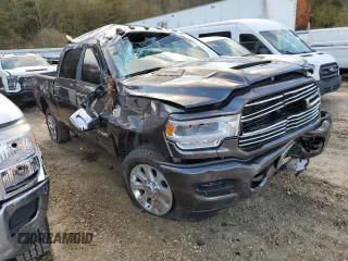 2023 Ram 2500 Laramie with VIN 3C6UR5FL0PG646741, listed as a Copart auction lot 75825473 with 4,823 mi miles and Salvage Title. Bid and sale history available at carsss.com. Image 4.