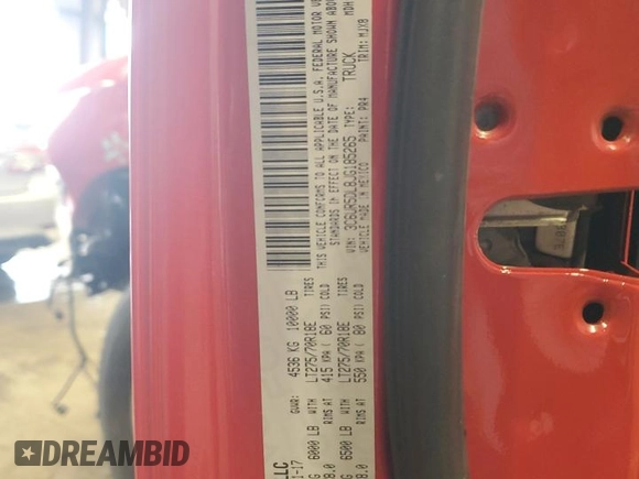 2018 Ram 2500 Big Horn with VIN 3C6UR5DL8JG185265, listed as a Copart auction lot 62773335 with 45,738 mi miles and Salvage title. Bid and sale history available at DreamBid. Image 13.