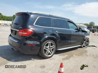 2017 Mercedes-Benz GLS 550 with VIN 4JGDF7DEXHA757133, listed as a Copart auction lot 62826045 with Not provided miles and Salvage title. Bid and sale history available at DreamBid. Image 3.
