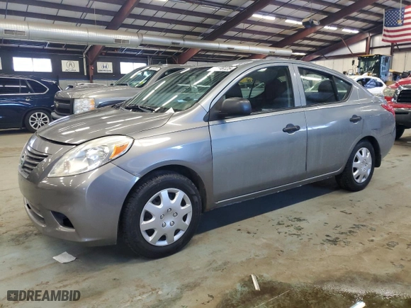 2014 Nissan Versa SV with VIN 3N1CN7AP4EL848625, listed as a Copart auction lot 44598125 with 97,858 mi miles and Clean Title. Bid and sale history available at carsss.com. Image 1.