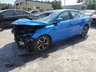 2024 Nissan Sentra SV with VIN 3N1AB8CVXRY222118, listed as a Copart auction lot 55432235 with 45,156 mi miles and Non Repairable. Bid and sale history available at DreamBid. Image 1.