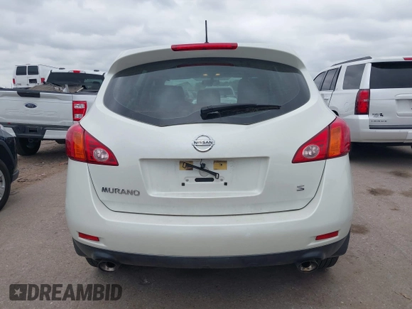 2009 Nissan Murano S with VIN JN8AZ18UX9W105618, listed as a IAAI auction lot 42028450 with 80,177 mi miles. Bid and sale history available at carsss.com. Image 16.