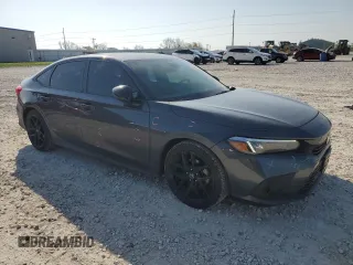 2024 Honda Civic Sport with VIN 2HGFE2F55RH541226, listed as a Copart auction lot 50337285 with 14,612 mi miles and Salvage Title. Bid and sale history available at DreamBid. Image 4.