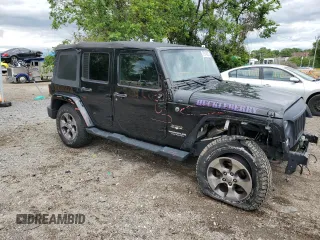 2016 Jeep Wrangler Unlimited Sahara with VIN 1C4BJWEG8GL150249, listed as a Copart auction lot 57574525 with 104,206 mi miles and Salvage title. Bid and sale history available at DreamBid. Image 4.