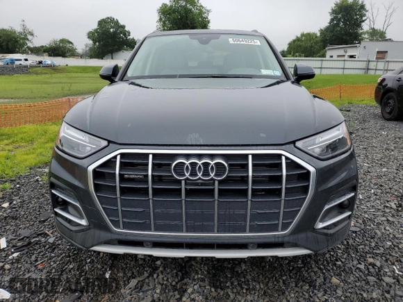 2021 Audi Q5 Premium Plus with VIN WA1BAAFY5M2100978, listed as a Copart auction lot 60649225 with 25,693 mi miles and Salvage title. Bid and sale history available at DreamBid. Image 5.