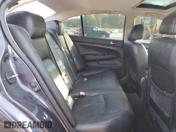 2011 Infiniti G25 x with VIN JN1DV6AR8BM450089, listed as a Copart auction lot 74064724 with 176,906 mi miles and Clean Title. Bid and sale history available at DreamBid. Image 10.