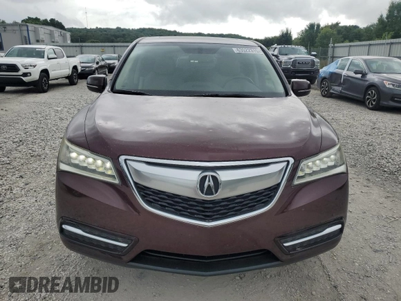 2015 Acura MDX with VIN 5FRYD4H29FB015576, listed as a Copart auction lot 63522315 with 66,884 mi miles and Salvage title. Bid and sale history available at DreamBid. Image 5.