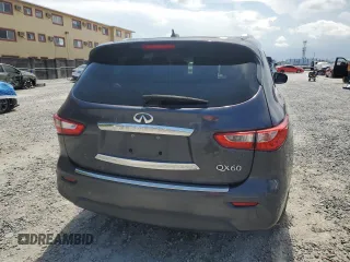 2014 Infiniti QX60 with VIN 5N1AL0MN1EC523322, listed as a Copart auction lot 58406745 with 156,217 mi miles and Salvage title. Bid and sale history available at DreamBid. Image 6.