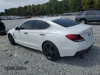 2020 Genesis G70 3.3T with VIN KMTG34LE8LU051166, listed as a Copart auction lot 70537264 with 15,304 mi miles and Salvage Title. Bid and sale history available at carsss.com. Image 2.
