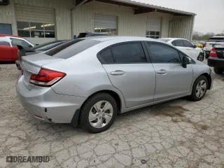 2014 Honda Civic Sedan LX with VIN 19XFB2F55EE008421, listed as a Copart auction lot 53822385 with 175,526 mi miles and Clean Title. Bid and sale history available at carsss.com. Image 3.