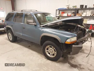 2002 Dodge Durango Sport with VIN 1B4HS38N22F157136, listed as a IAAI auction lot 41396481 with 186,039 mi miles. Bid and sale history available at carsss.com. Image 1.