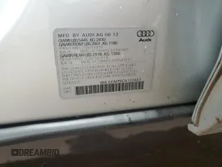 2012 Audi Q5 Premium Plus with VIN WA1LFAFP5CA122447, listed as a Copart auction lot 65022545 with 95,814 mi miles and Salvage title. Bid and sale history available at DreamBid. Image 13.
