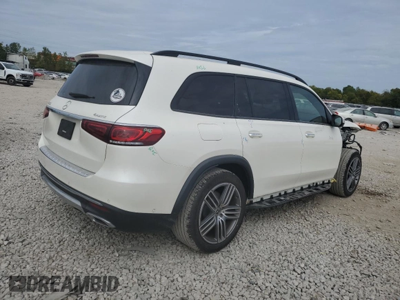 2021 Mercedes-Benz GLS 450 with VIN 4JGFF5KE1MA495268, listed as a Copart auction lot 71190004 with 47,112 mi miles and Salvage Title. Bid and sale history available at DreamBid. Image 3.