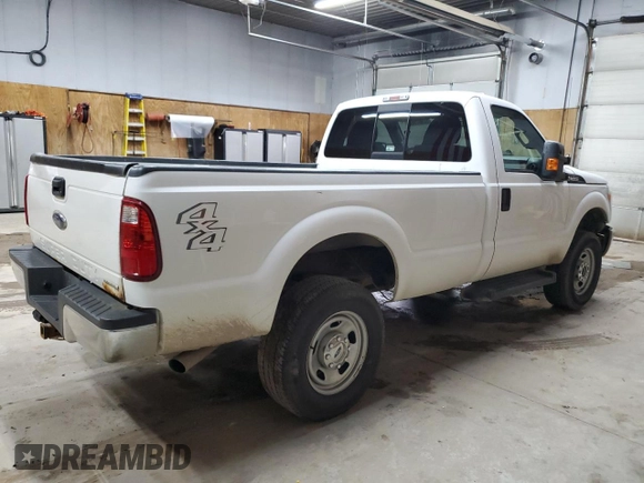 2014 Ford F-350 XL with VIN 1FTRF3B6XEEA55784, listed as a Copart auction lot 62007995 with 71,765 mi miles and Salvage title. Bid and sale history available at DreamBid. Image 3.