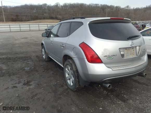 2007 Nissan Murano S with VIN JN8AZ08W17W629412, listed as a IAAI auction lot 41831097 with 151,713 mi miles. Bid and sale history available at carsss.com. Image 3.