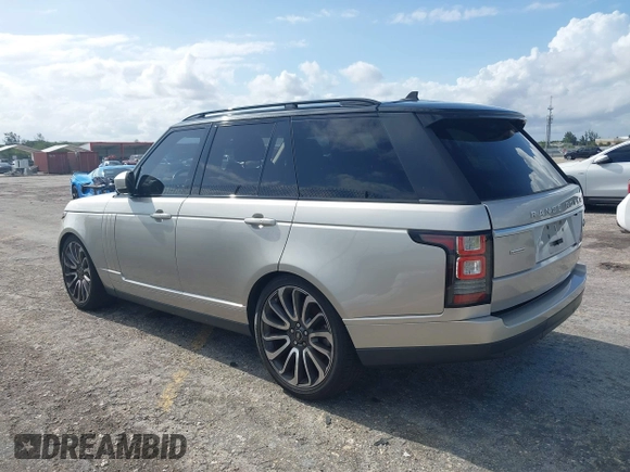2016 Land Rover Range Rover Supercharged z VIN SALGS2EF1GA283619, wystawiony jako IAAI lot #41654995 z przebiegiem 76 212 mil mil oraz . Historia ofert i sprzedaży dostępna na DreamBid. Obrazek 3.