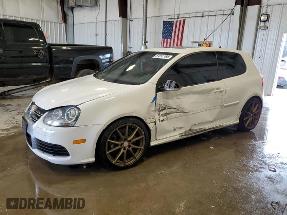 2008 Volkswagen R32 with VIN WVWKC71K48W011388, listed as a Copart auction lot 53851765 with 187,371 mi miles and Non Repairable. Bid and sale history available at DreamBid. Image 1.