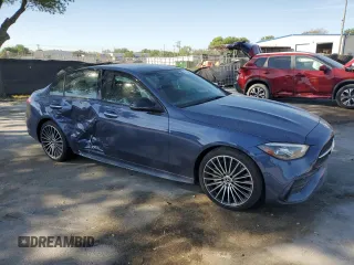 2024 Mercedes-Benz C 300 with VIN W1KAF4GB6RR172565, listed as a Copart auction lot 49794055 with 31,308 mi miles and Salvage Title. Bid and sale history available at carsss.com. Image 4.