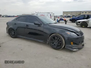 2007 Lexus IS 350 with VIN JTHBE262275015464, listed as a Copart auction lot 55032655 with 157,648 mi miles and Salvage Title. Bid and sale history available at DreamBid. Image 4.