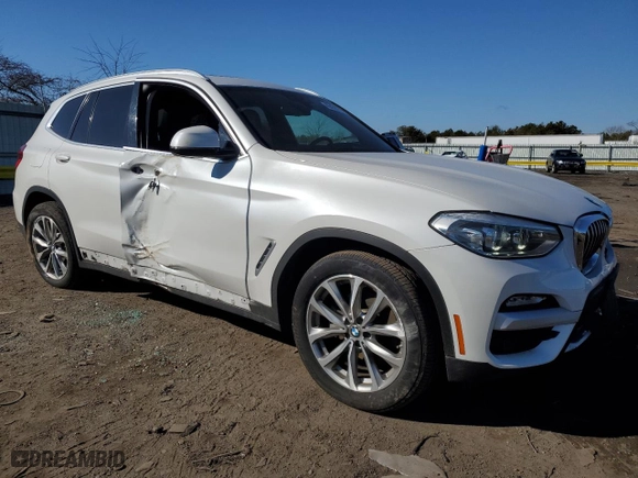 2018 BMW X3 xDrive30i with VIN 5UXTR9C58JLD72380, listed as a Copart auction lot 46430185 with 0 mi miles and Salvage Title. Bid and sale history available at carsss.com. Image 4.