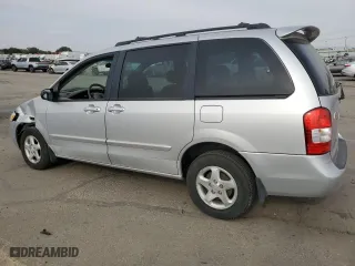 2001 Mazda MPV DX with VIN JM3LW28Y810203101, listed as a Copart auction lot 75053744 with 185,058 mi miles and Salvage Title. Bid and sale history available at carsss.com. Image 2.