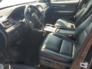 2022 Honda Pilot EX-L with VIN 5FNYF5H54NB014880, listed as a Copart auction lot 50223345 with 34,021 mi miles and Salvage title. Bid and sale history available at DreamBid. Image 7.